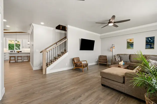 Bright living room inside Icarus Wellness and Recovery