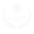 icarus wellness and recovery white logo transparent backing
