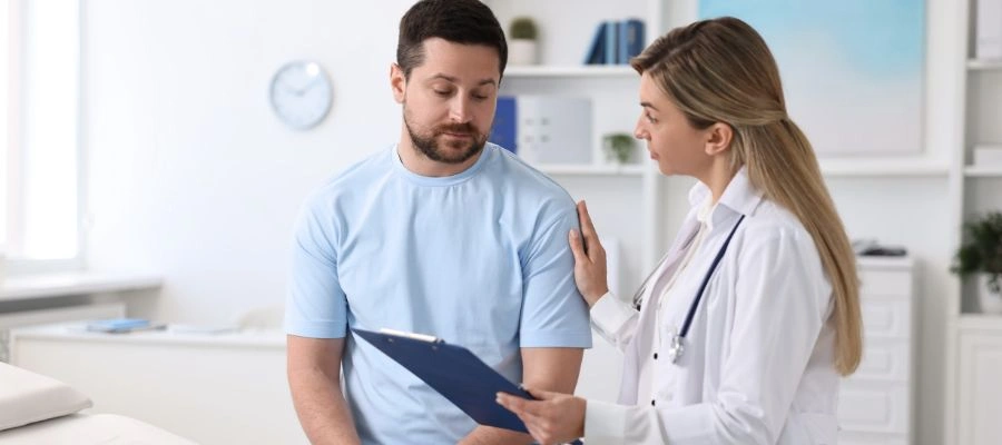 Patient and Physician at Partial Hospitalization Program