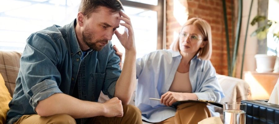 Couple discuss enrolling in a treatment program at Icarus Idaho after Driving Drunk 