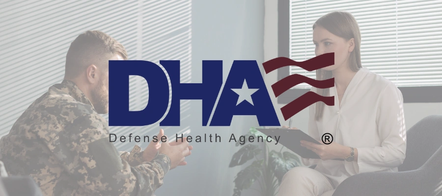 Image of a military soldier in therapy with a counselor - Defense Health Agency