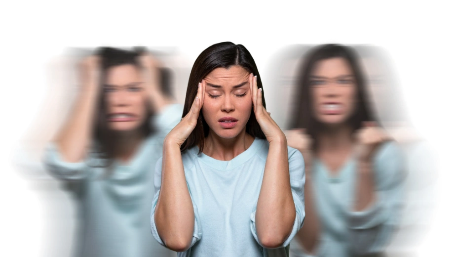 Image of a woman struggling with the stages of BPD and Bipolar disorder - Can You Have BPD and Bipolar Disorder - Icarus Wellness