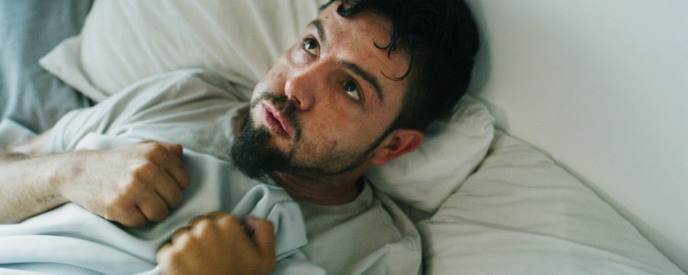 Person experiencing physical and psychological effects of methamphetamine use