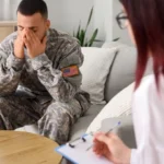 Image of a soldier in therapy with a counselor - Does Tricare Cover Dual-Diagnosis Treatment - Icarus Wellness and Recovery