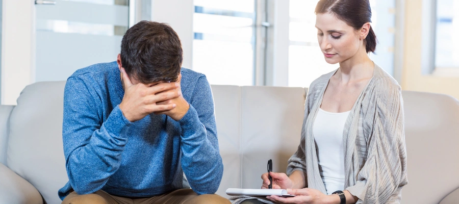 Image of a patient receiving dual diagnosis treatment, addressing both substance abuse and mental health concerns