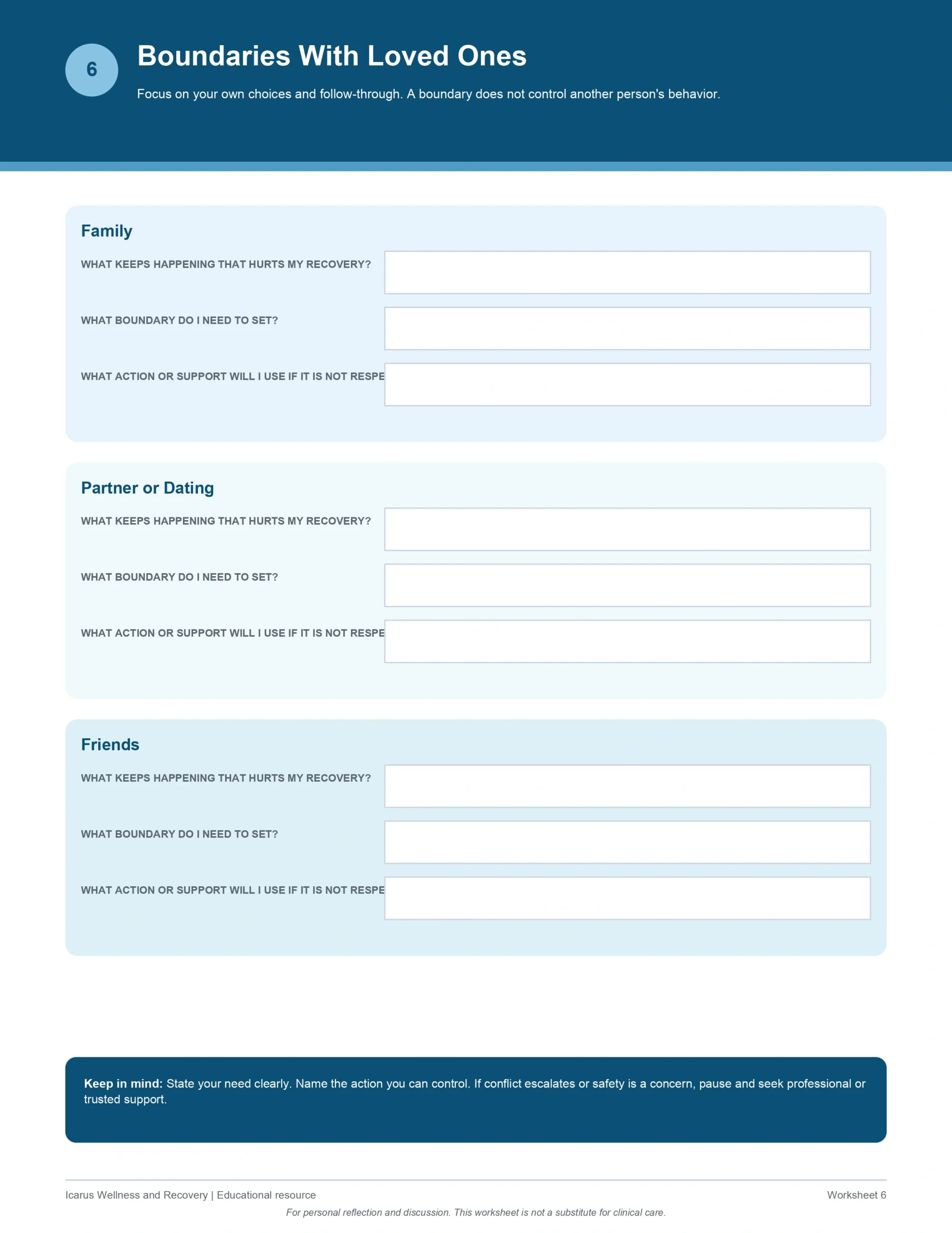 06-boundaries-with-loved-ones-worksheet-Boundaries in Recovery Worksheet - Icarus Wellness